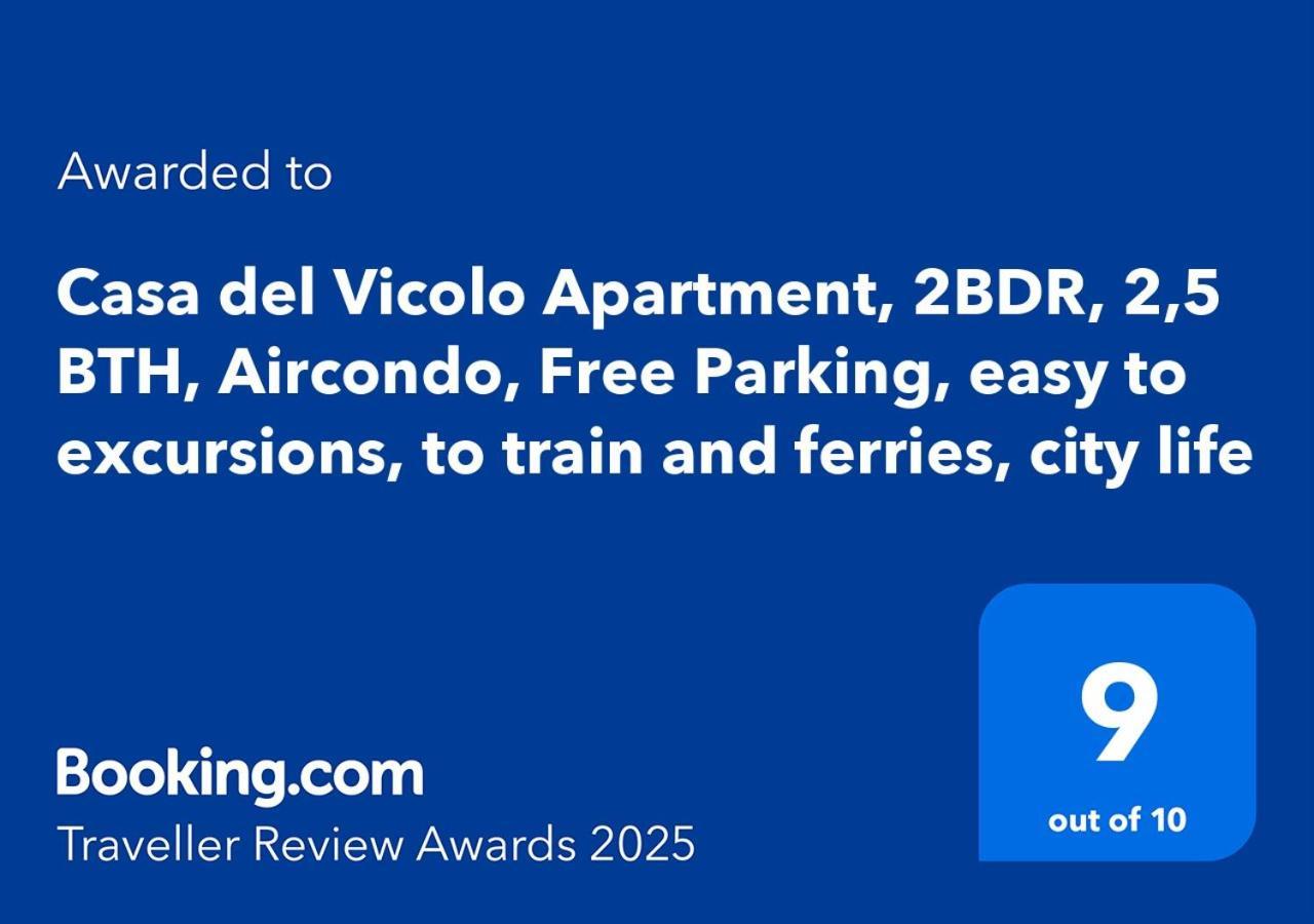 Vicolo Apartment, Pedestrian Centre, 2Bdr, 2,5 Bth, Aircondo, Private Parking, Easy To Train And Ferries, City Life La Spezia Kültér fotó